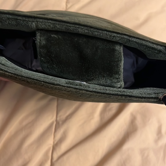 Velvet green handbag - Picture 5 of 10
